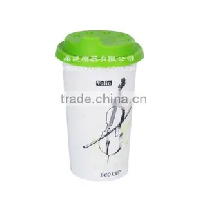Ceramic Mug With Silicone Lid thumbnail-2