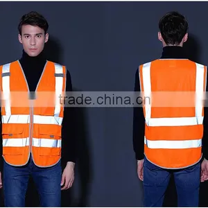 Wholesale Traffic High Visiblity Reflective Vest thumbnail-3
