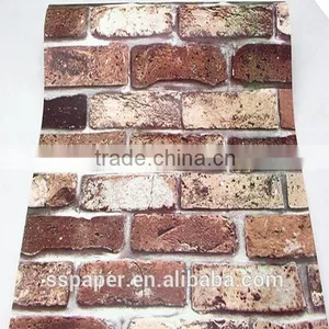 Self-adhesive Waterproof Hot Sale Brick Design Closeout Wallpaper Quality Choice thumbnail-3