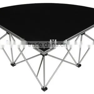 Portable Smart Stage Platform 4' X 8' X 16'' (Carpet Deck - Grey) thumbnail-6