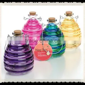 Colored Glass Hanging Wasp Trap thumbnail-1