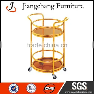 Round Shape Double-deck Metal Cart Bar Trolley JC-ZS17 thumbnail-1