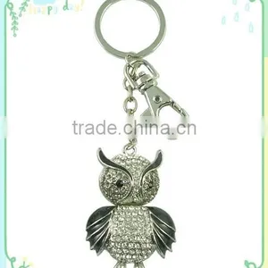 2015 Fashion Animal Owl Key Chain With cz Stones thumbnail-2