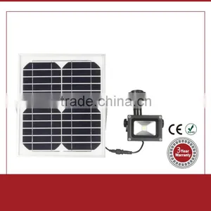 High Brightness PIR Motion Sensor 10w Outdoor Led Solar Flood Light thumbnail-1