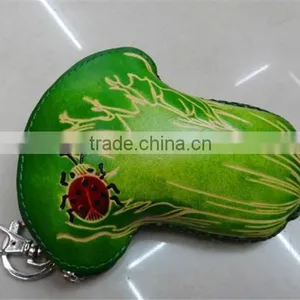 Chinese Handmade Animal Shape Genuine Leather Zip Coin Purse thumbnail-4