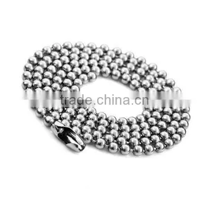 2016 Symbol Pendant Bead Chain 316L Stainless Steel Bead Necklace Wholesale thumbnail-1
