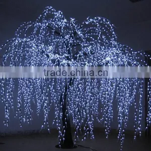 New Arrival Large Outdoor White Artificial Led Lighted Christmas Weeping Willow Tree thumbnail-6