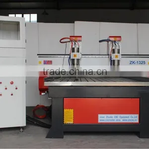 Double Z Double Head Wood Metal Stone CNC Carving Machine With Panasonic Servo Motor thumbnail-2