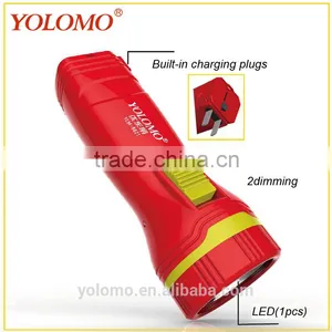 Red 1 LED Rechargeable Torch thumbnail-2