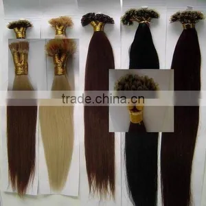 Nail-tip Human Hair Extension/nail-tip Human Hair/hair Products/hair Extension thumbnail-1