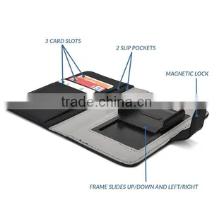 C&T Slider Card Slots Leather Flip Wallet Case for Samsung Galaxy j7 thumbnail-3