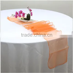 2015 Beautiful Organza Runner Table Linen for Wedding Decoration thumbnail-2