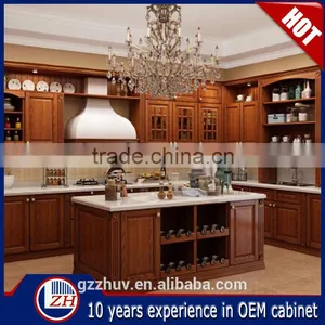 Solid Wood Kitchen Cabinet Wooden Kitchen Cabinet Door thumbnail-2
