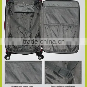 1680D Black Fine Design Inside Trolley Travel Luggage Bag Set thumbnail-6