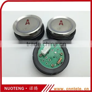 AK-22B A Sign Red Light Elevator Push Button Switches With Braille thumbnail-2