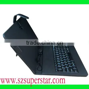 Leather Case With Keyboard for 10 Inch Tablet pc Keyboard for Univeral Tablet pc thumbnail-1