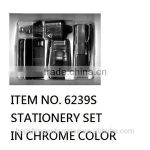 6 Pcs Chrome Plated Stationery Set thumbnail-1