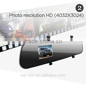 Promotion!!adavanced Night Vision1080p 2.7 Inch TFT G-sensor Motion Detect CE ROHS FCC Rearview Mirror Wifi Camera Car thumbnail-5