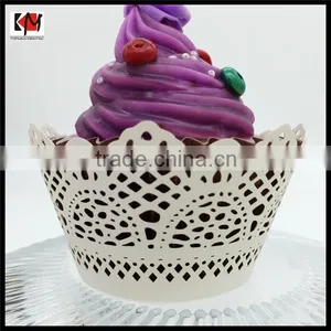 Laser Cut Paper Cupcake Wrappers for Cake Decorative thumbnail-1
