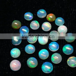5mm Ethiopian Opal Round Cabochon Natural Opal Semi Precious Gemstone Calibrated Opal thumbnail-1