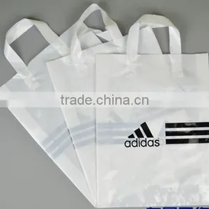 Customized Logo Plastic Clothes Bags With Handle thumbnail-1
