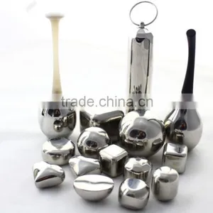 Hot Sell Stainless Steel Reusable Ice Cubes With Tongs thumbnail-6