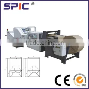 Roll Feed Square Bottom Kraft Paper Bag Making Machine thumbnail-1