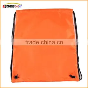 2015 Orange Polyester Sport Drawstring Bag thumbnail-2
