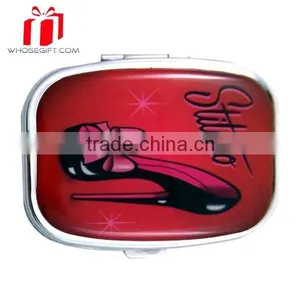 Custom Metal Round Pill Case Pill Box thumbnail-1