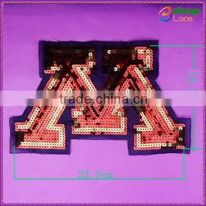 China Manufacturer Wholesale Sequin Swiss Embroidery Patch for Accessory thumbnail-1