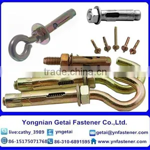 Various Wedge Anchor,3PCS/4PCS Fix Bolts With Washer, With Eye or Hook Bolts in Good Quality thumbnail-1