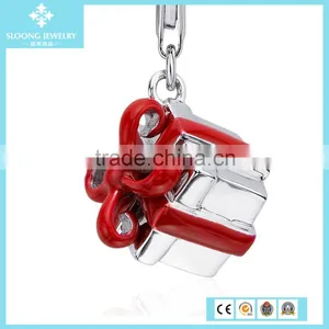Quality Silver Jewelry Present Box Charm in Sterling Silver thumbnail-2