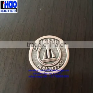2016 High Quality Die Casting Cheap Custom Coins With Hollow Out Logo thumbnail-4