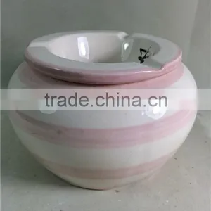 Wholesale Custom Round Portable Cohiba Ceramic Cigar Ashtray thumbnail-2