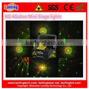 Beautiful Mini Stage Christmas Party Light 4 Gobos RG thumbnail-1