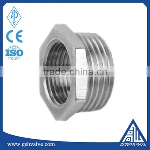 BS Thread&NPT Thread Malleable Iron/stainless Steel Bushing Plug Pipe Fittings thumbnail-1