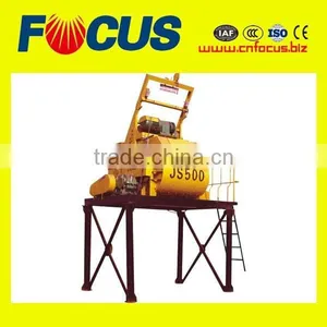 China Concrete Machine Factory Offered JS500 Self Loading Electric Small Concrete Mixer thumbnail-1