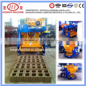 QT12-15 Mobile Concrete Block Machine / QMY12-15 Moving Style Eggs Laying Blocks Machine / Mobile Blocks Making Machine for Sale thumbnail-1