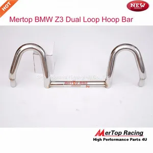 MerTop Race BM* Z3 Dual Loop Hoop Bar 304 Stainless Steel Polished Roll Over Bar 97-03 thumbnail-1