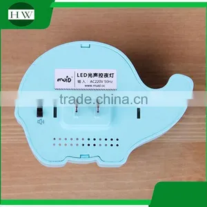 Plastic Mini Cartoon Elephant Electric Plug Socket Led Sensor Day Night Lamp Light thumbnail-5