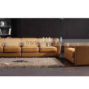 Upholstered Genuine Leather Sofa Set B400033 Four Seater an One Seater thumbnail-1