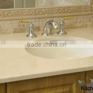 Pearl White Bathroom Granite Countertop thumbnail-1
