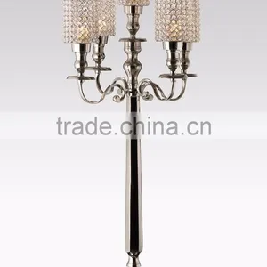 Beautiful Crystal Candle Holder, Crystal Candelabra For Wedding Decoration, Crystal Candle Holder Centerpiece thumbnail-1