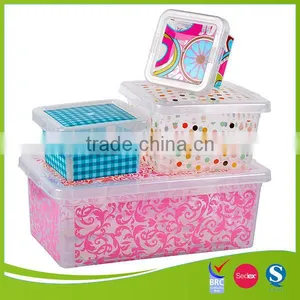 Large Plastic Decorative Storage Container thumbnail-1