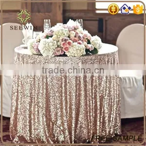 Wholesale Round Sequin Banquet Table Cloth thumbnail-2
