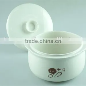 Cream Ceramic Tureen/soup Bowl With Lid/cover in Stocklot thumbnail-2