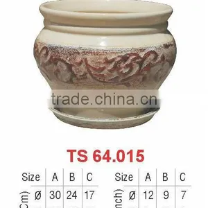 Vietnam Glazed Indoor Ceramic Plant Pots thumbnail-1