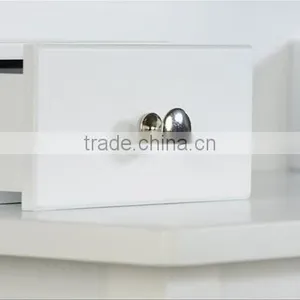 Make Up Table With Bench, Wooden Dressing Table With Mirror and Stool, Bedroom Wooden Furniture thumbnail-5