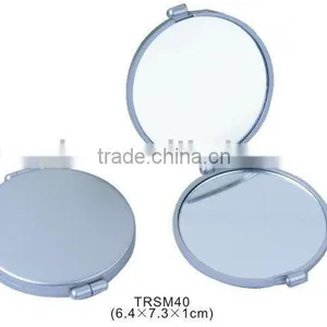 Plastic Round Shape Make up Mirror Two Sided Mini Pocket Mirror thumbnail-1