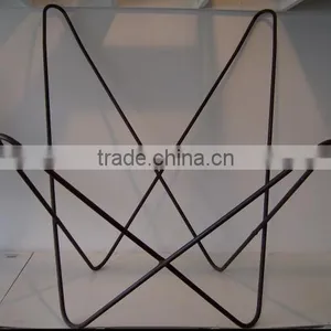 Metal Butterfly Chair Cheap Metal Iron Dining Chairs Vintage Industrial Cafe Chair thumbnail-4